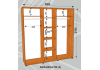  Шкафы купе стандарт, мм: Шир.-2000, глуб.-600, высота-2100 (№3)