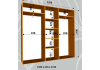  Шкафы купе стандарт, мм: Шир.-2300, глуб.- 450, высота-2100