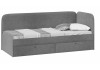 Кровать с мягкой обивкой Молли Тип 1 Микровелюр Scandi Graphite 22