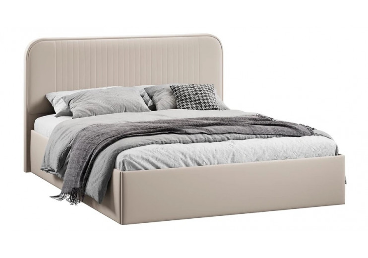 Кровать с ПМ «Тиффани» Тип 1 (с подъемным механизмом) Велюр Confetti Cream