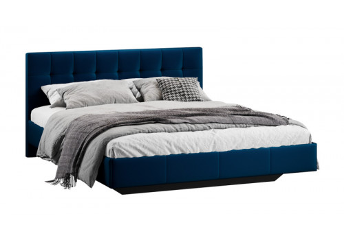 Кровать без ПМ «Эмма» Тип 1 (без подъемного механизма) Велюр Confetti Blue