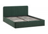 Кровать с ПМ «Шелли» Тип 1 (с подъемным механизмом) с заглушиной Велюр Confetti Deep forest