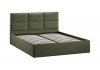 Кровать с ПМ «Стелла» Тип 1 с заглушиной Микровелюр Jercy Deep Green