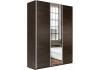 Шкаф-купе Прайм 3-х дверный (ЛДСП/Зеркало/ЛДСП) Венге